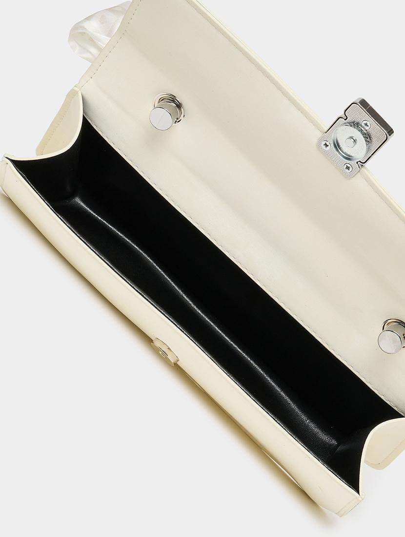 women off white pu handbag - 21494390 - Standard Image - 2