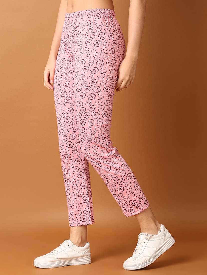 women pink printed pajama - 21494498 -  Standard Image - 2