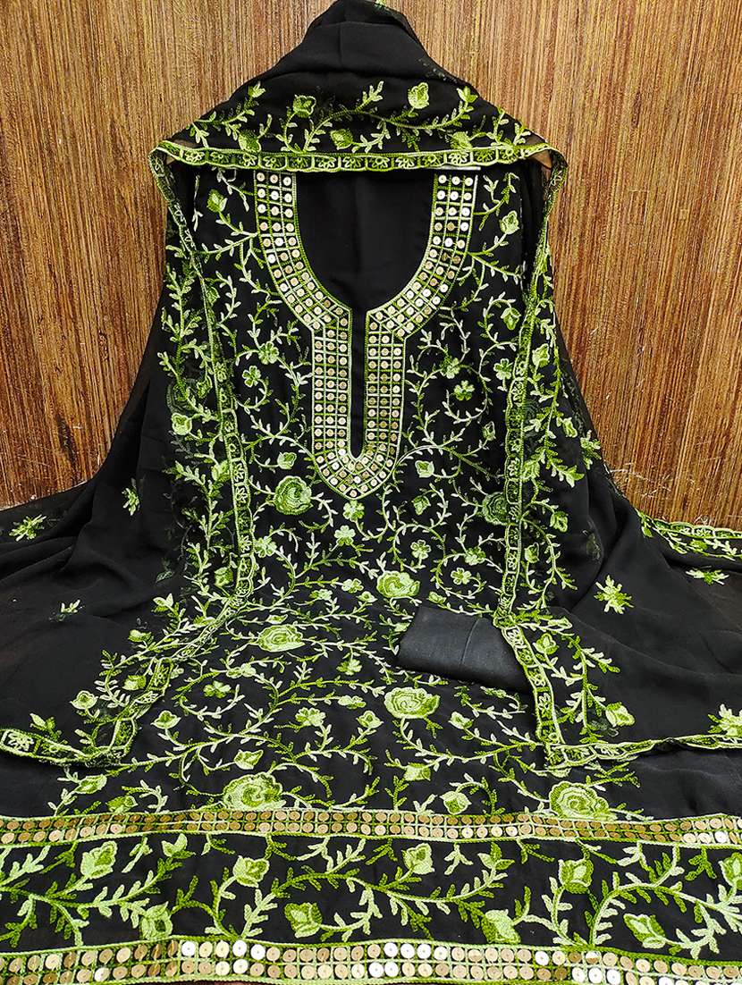 women embroidered unstitched suit set - 21494602 - Standard Image - 2
