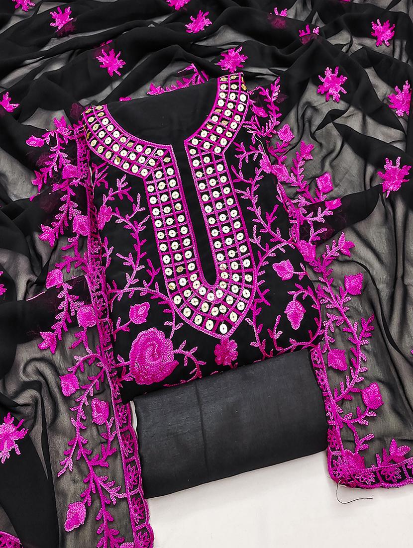women embroidered unstitched suit set - 21494604 -  Zoom Image - 0