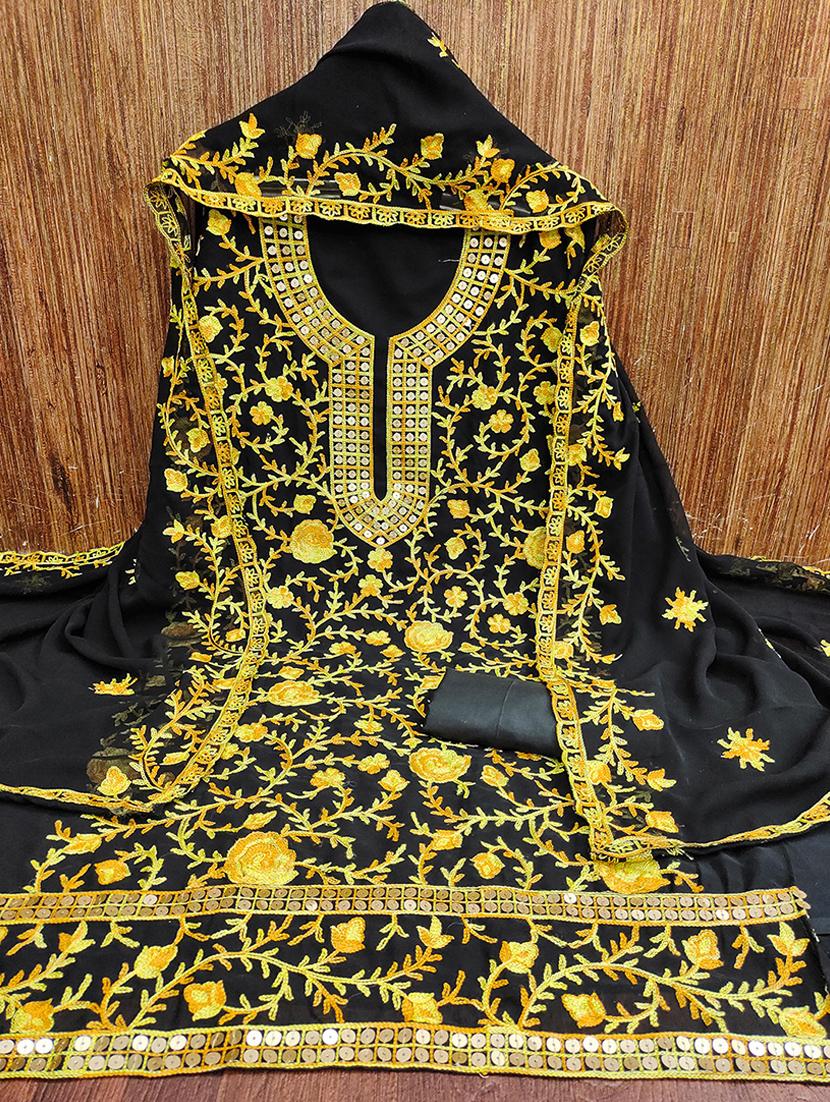 women embroidered unstitched suit set - 21494605 - Standard Image - 2