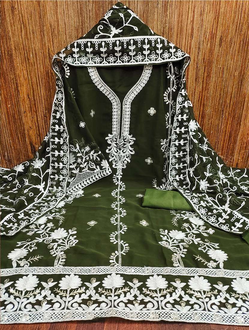 women embroidered unstitched suit set - 21494608 -  Standard Image - 2