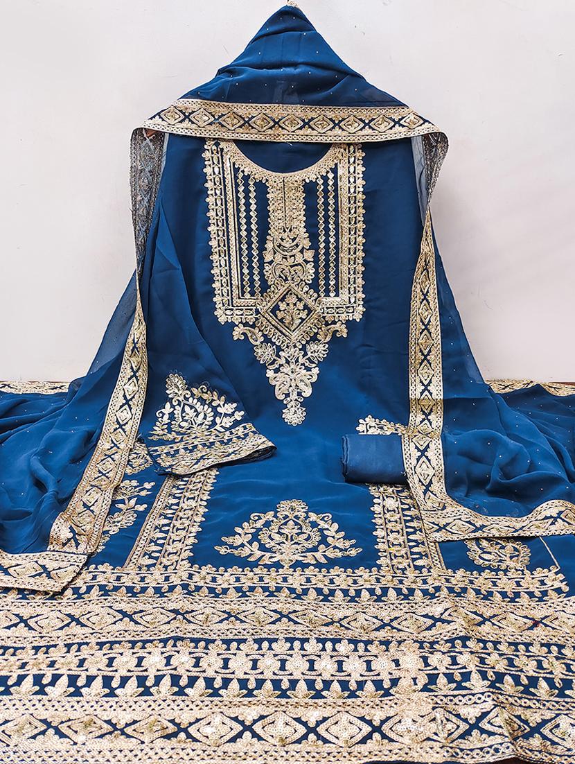 women embroidered unstitched suit set - 21494619 - Standard Image - 2