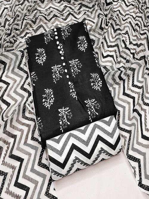 women printed unstitched suit set - 21494638 - Standard Image - 0