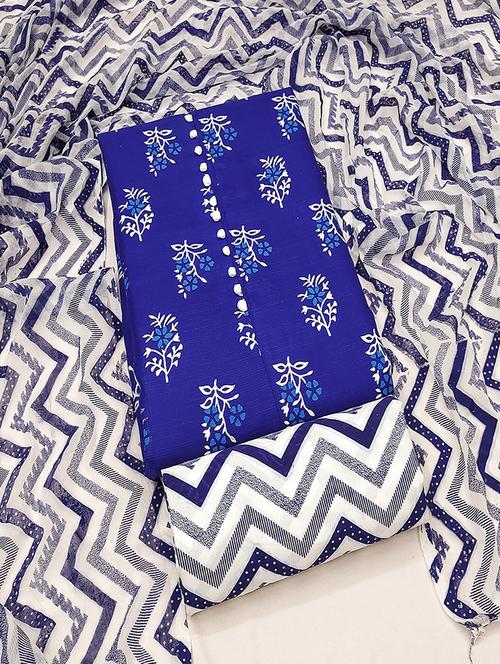 women printed unstitched suit set - 21494639 - Standard Image - 0