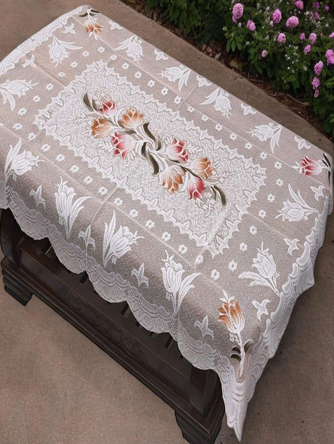 beige printed table cloth - 21494644 - Standard Image - 2