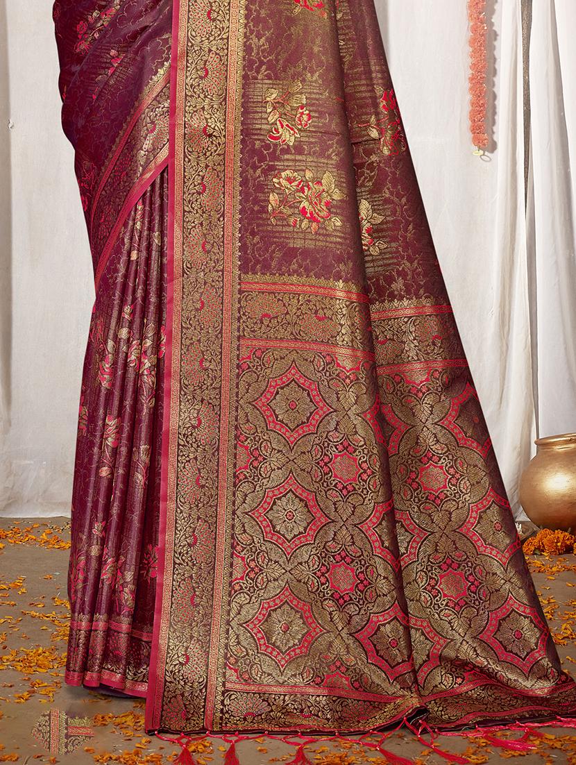 women self design banarasi saree with blouse - 21494724 - Standard Image - 2