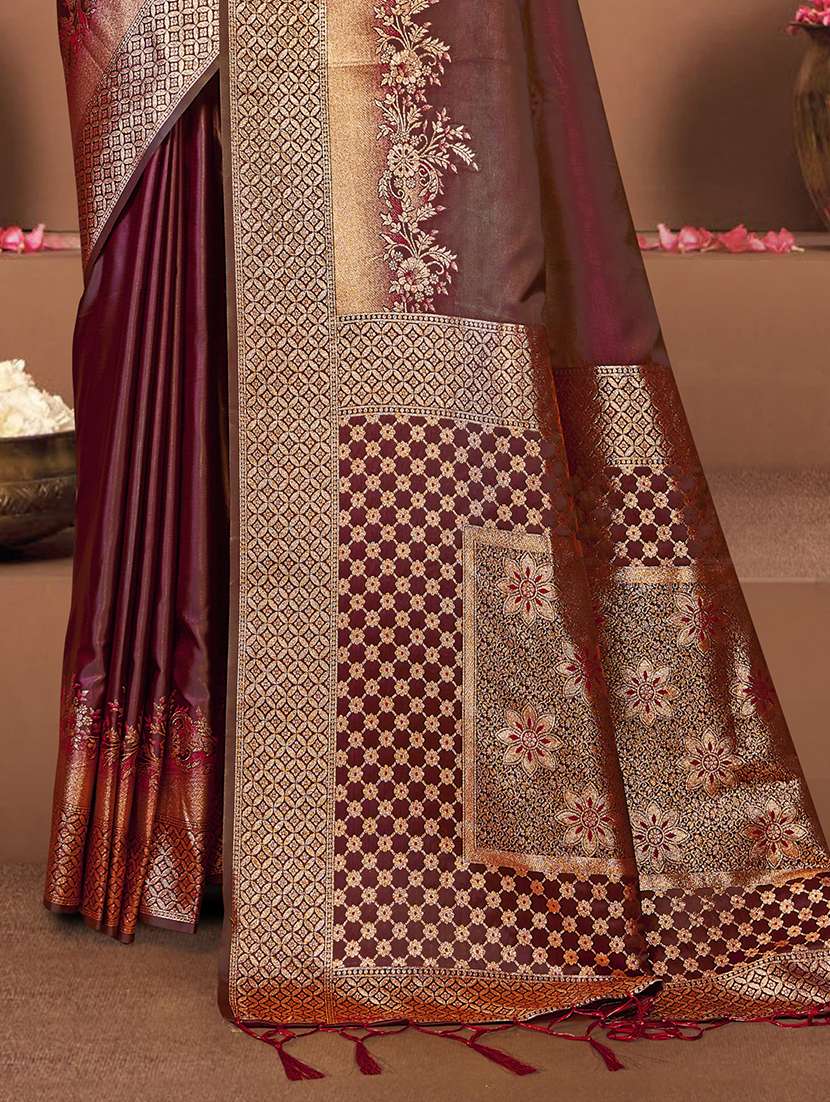 women self design banarasi saree with blouse - 21494734 -  Standard Image - 2