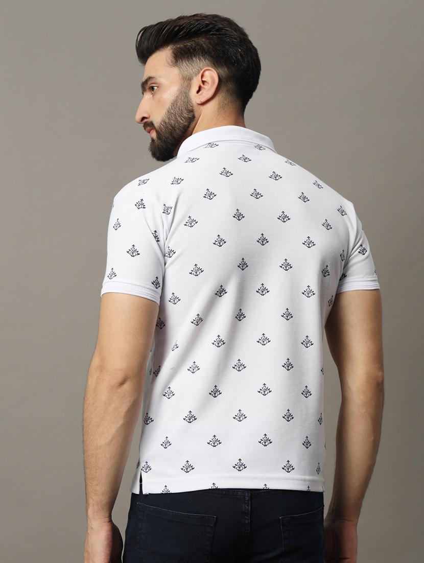 men printed polo t-shirt - 21494796 - Standard Image - 2
