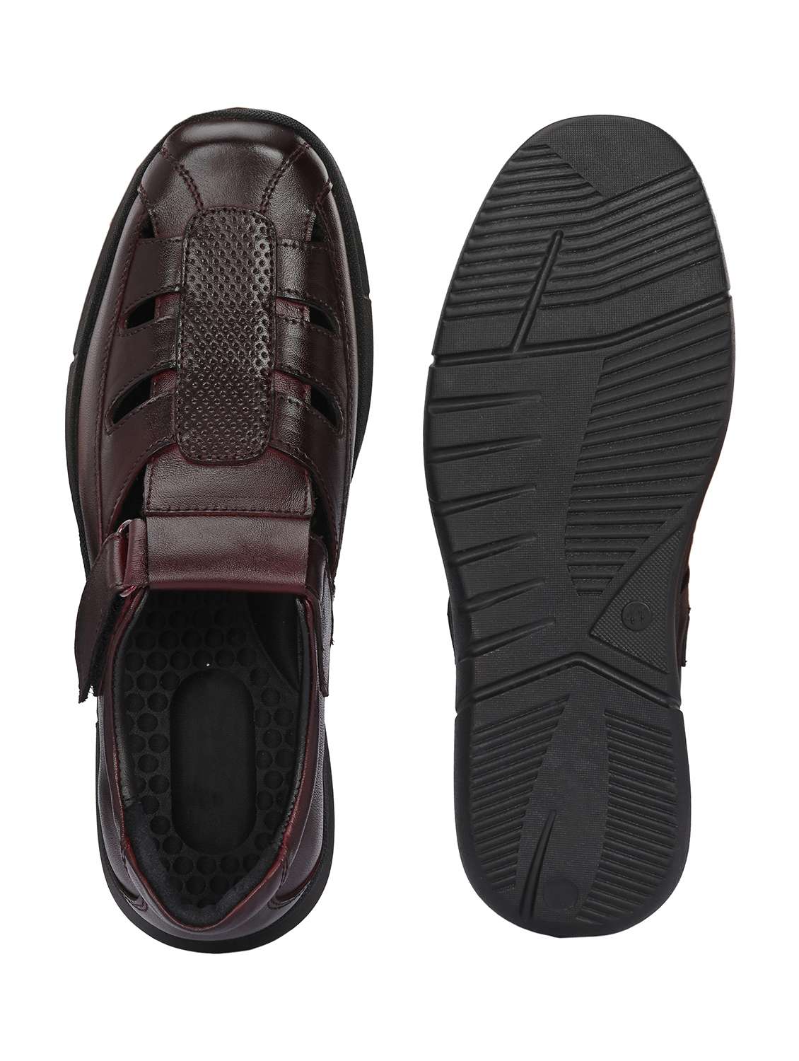 brown leather slip on sandals - 21494950 -  Standard Image - 2