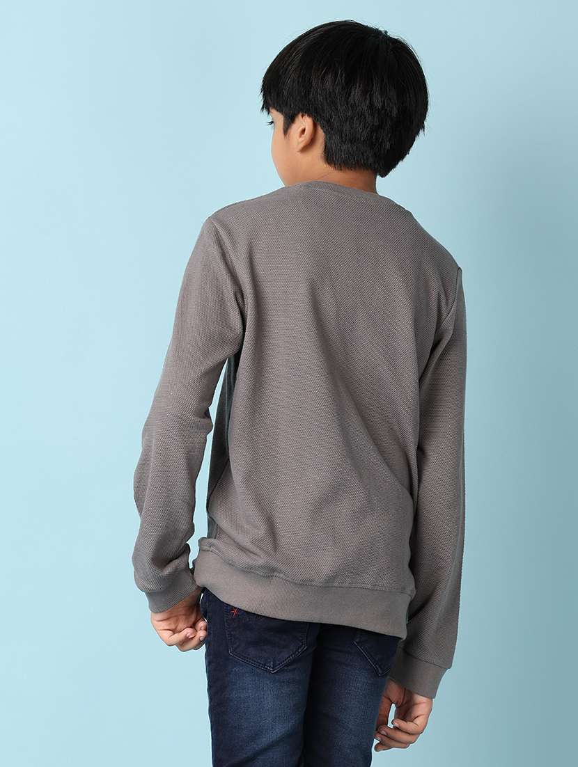 boys long sleeves plain t-shirt - 21495212 -  Standard Image - 2