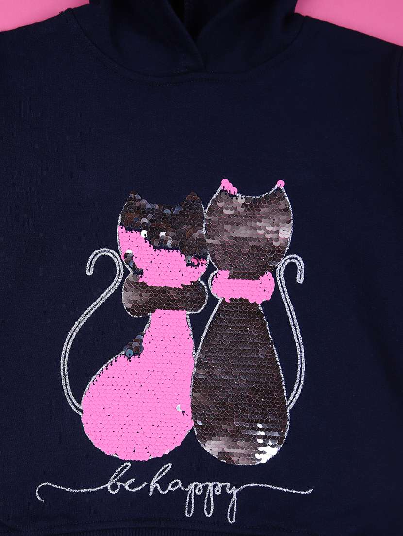 kids navy blue long sleeves sweatshirt - 21495227 -  Standard Image - 2