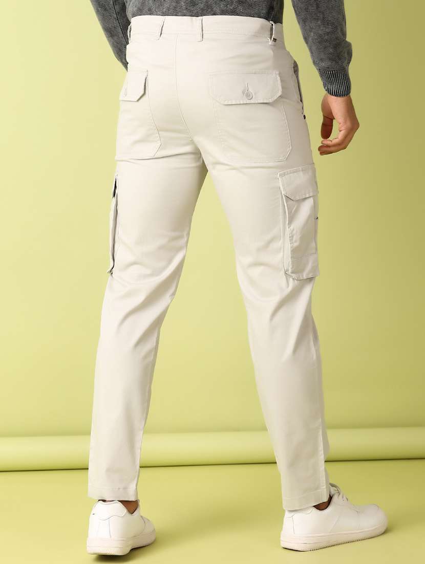 men solid regular fit cargo pant - 21495240 -  Standard Image - 2