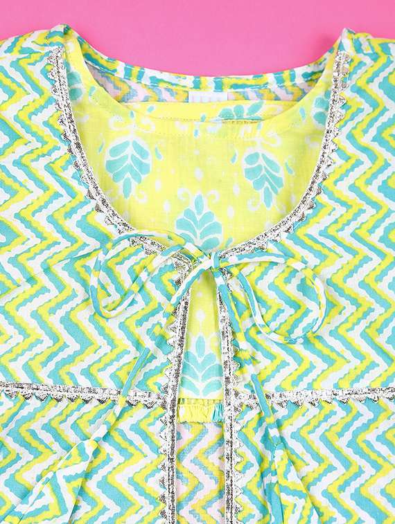 girls chevron printed skirt top set - 21495300 - Standard Image - 2