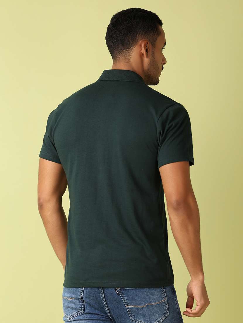 men short sleeve solid polo t-shirt - 21495343 -  Standard Image - 2