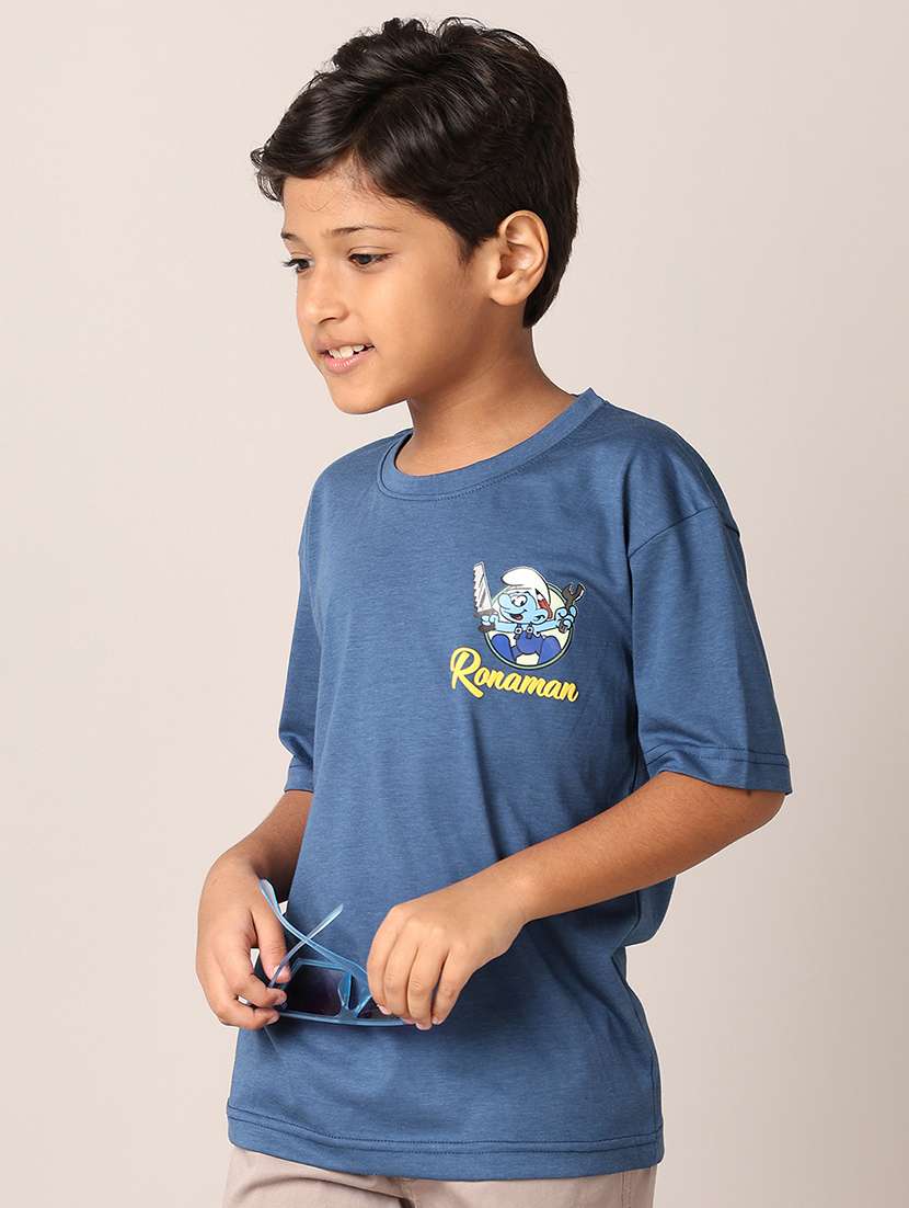 boys printed round neck t-shirt - 21495355 -  Standard Image - 2