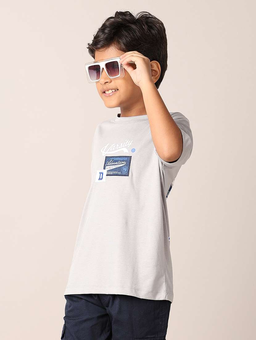 boys printed round neck t-shirt - 21495356 -  Standard Image - 2