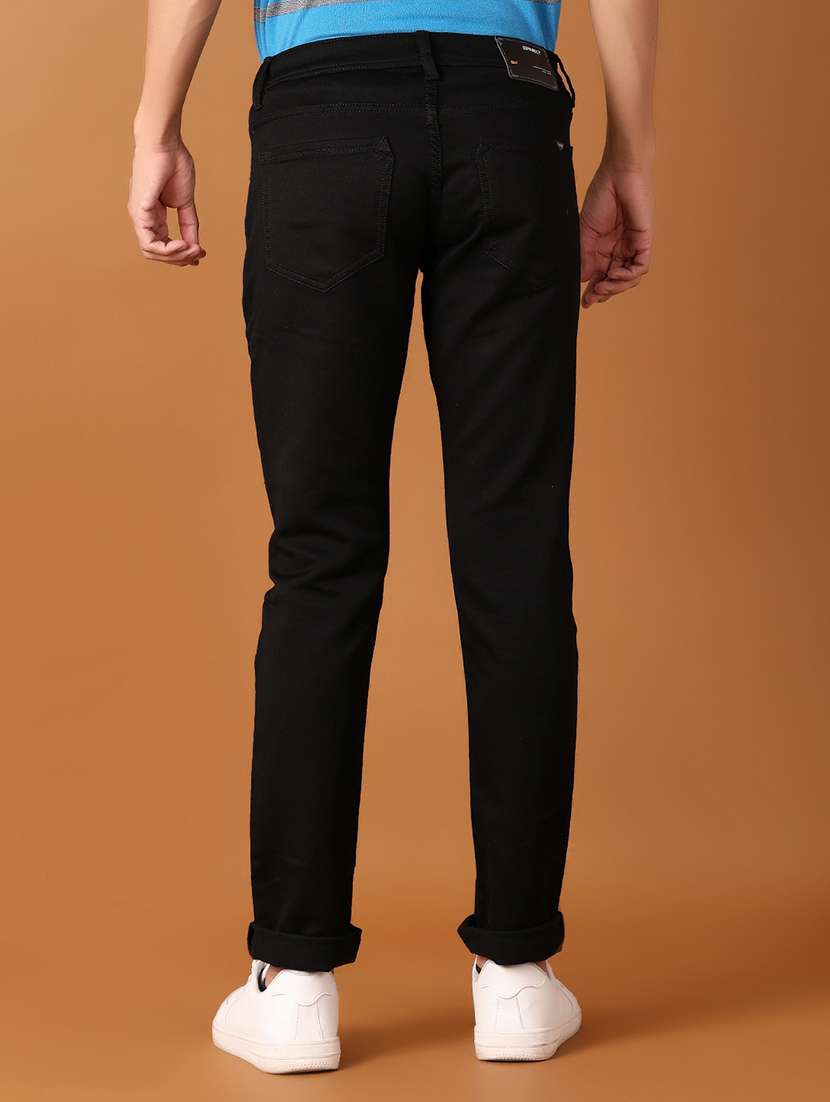 men solid slim fit jeans - 21495470 -  Standard Image - 2