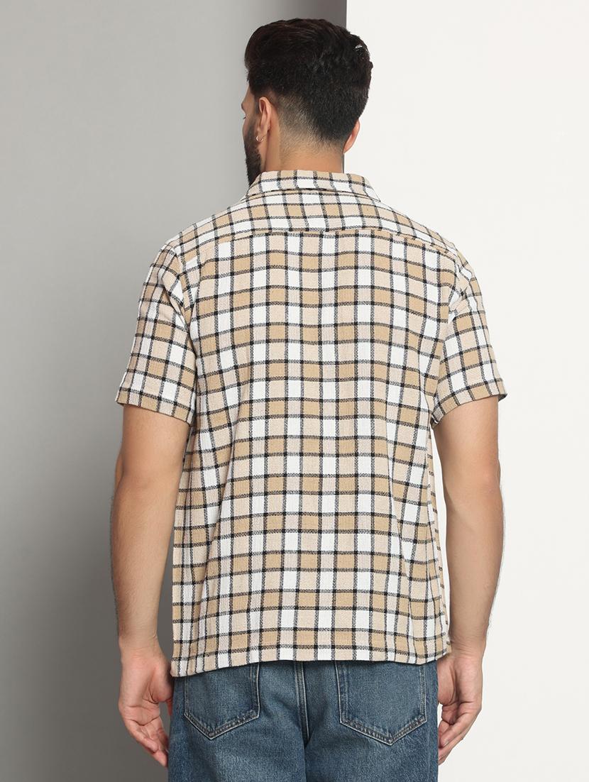 men checkered casual shirt - 21495664 - Standard Image - 2