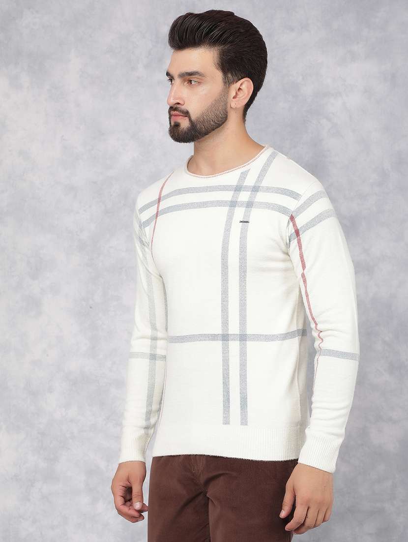 men white printed cotton pullover