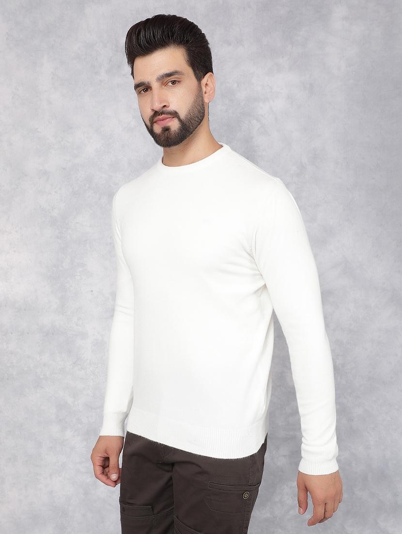 men solid long sleeve pullover - 21495848 - Standard Image - 2
