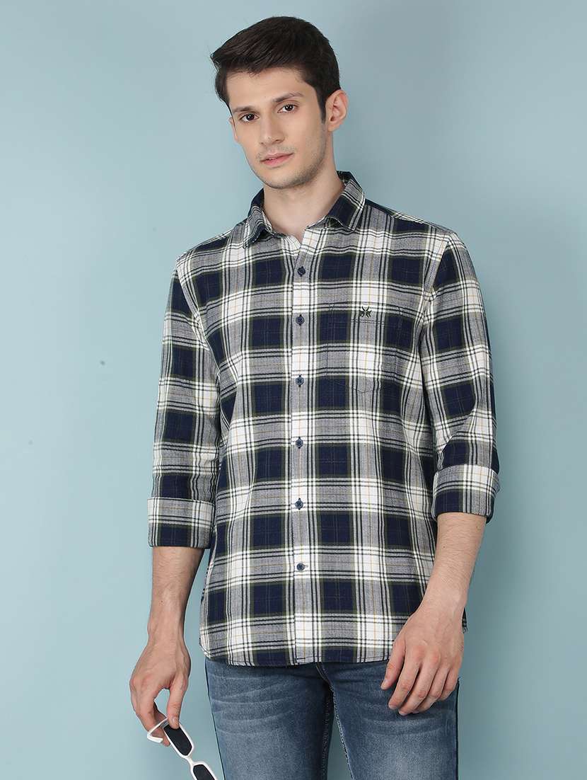 men checkered cotton casual shirt - 21495855 -  Standard Image - 2
