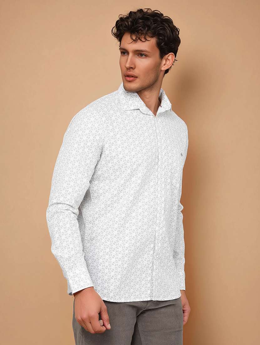 men long sleeve printed casual shirt - 21495892 -  Standard Image - 2
