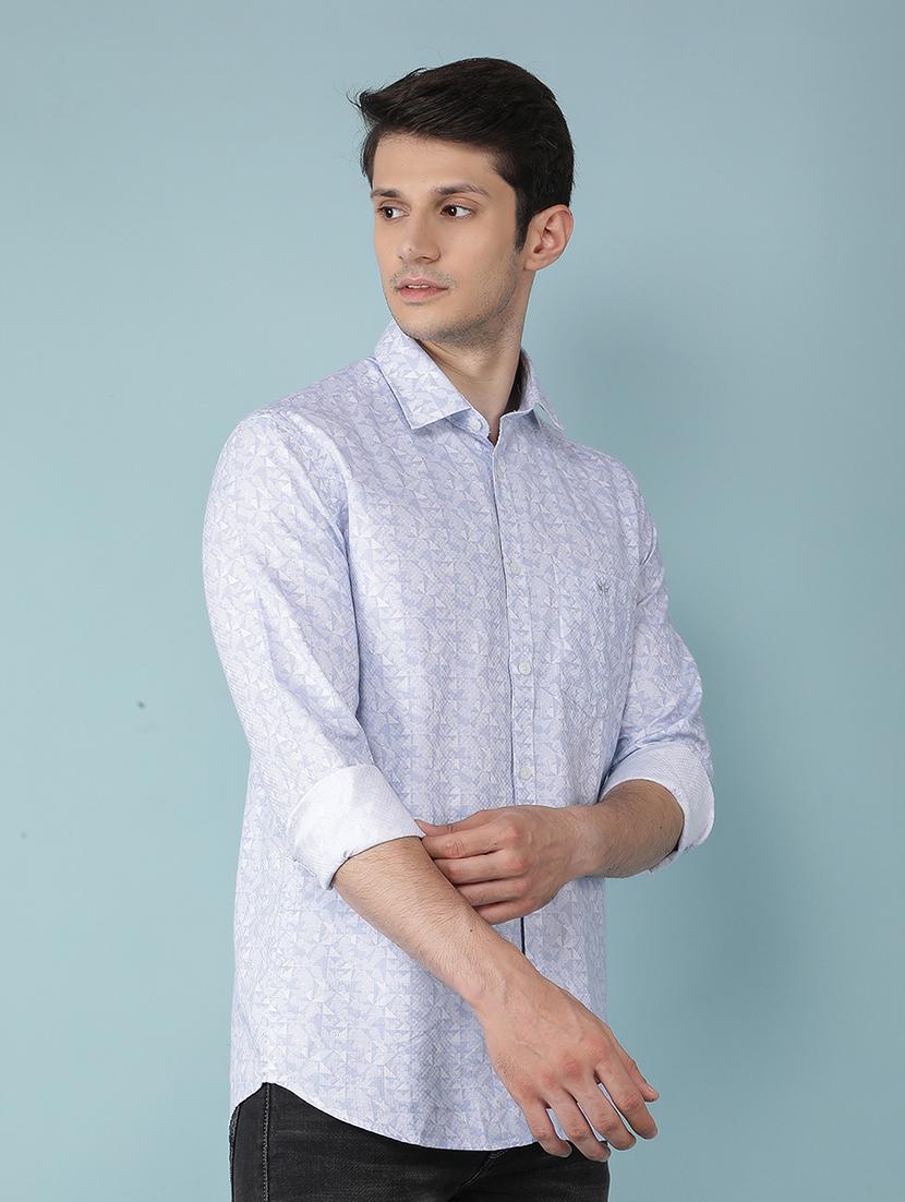men long sleeve printed casual shirt - 21495929 - Standard Image - 2