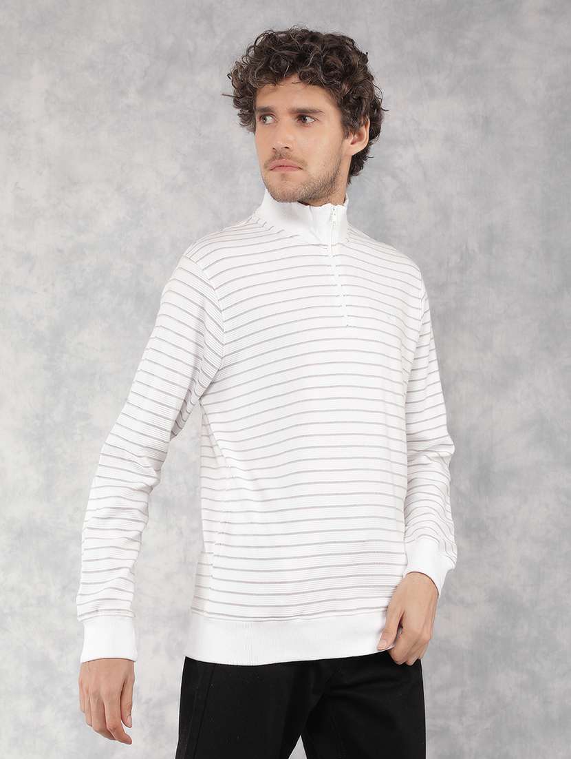 men striped long sleeve regualr fit sweatshirt - 21495964 -  Standard Image - 2
