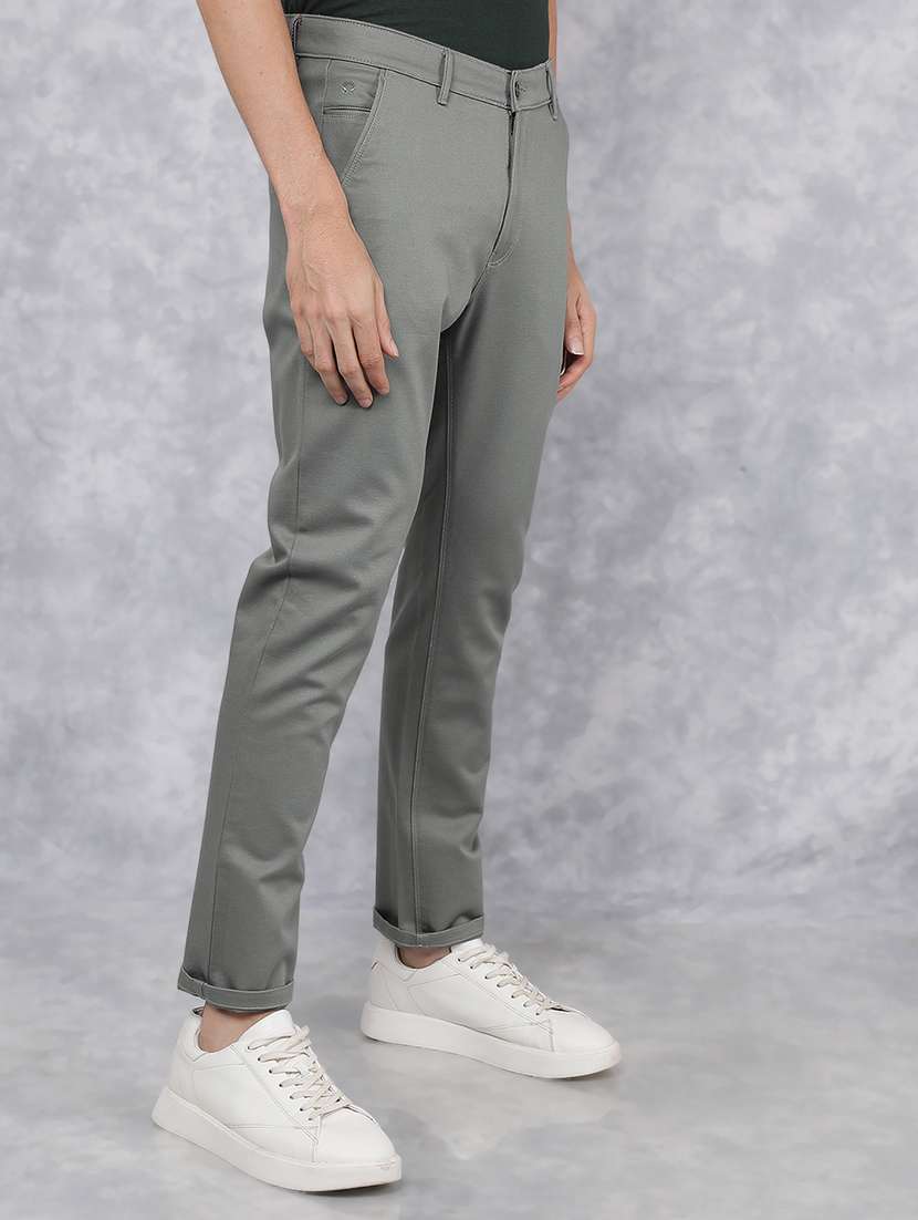 men mid rise solid chino trouser - 21496006 -  Standard Image - 2