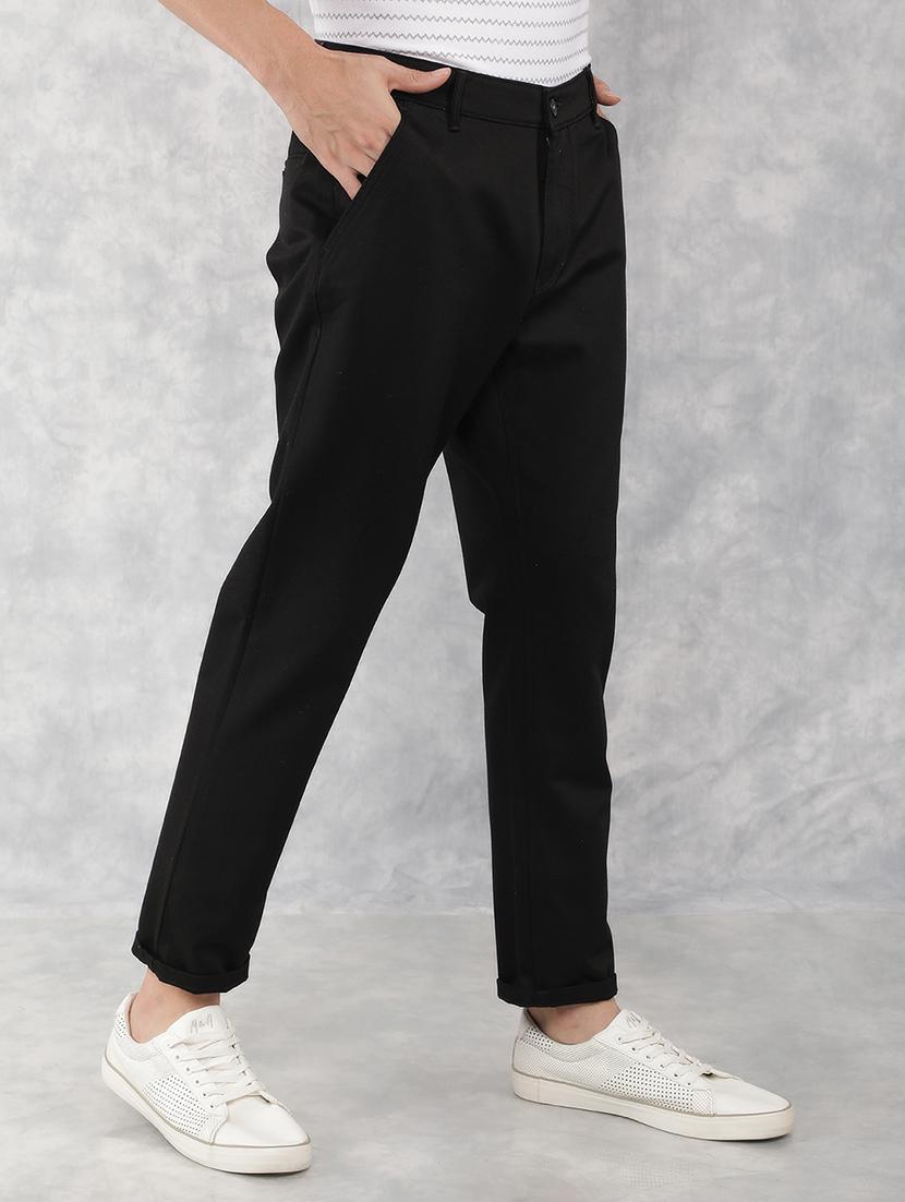 men mid rise solid chino trouser - 21496009 - Standard Image - 2