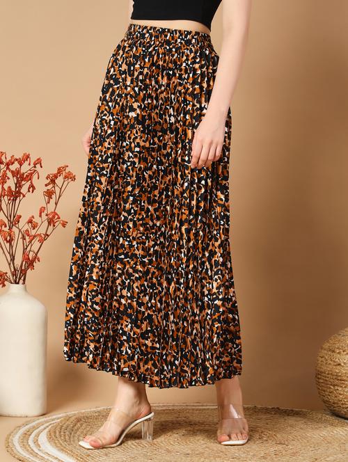 women midi printed a-line skirt - 21496610 -  Standard Image - 0