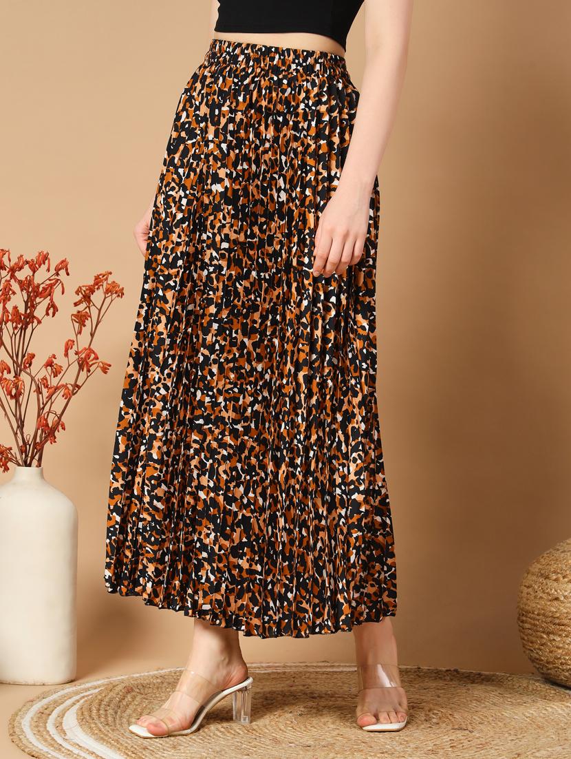 women midi printed a-line skirt - 21496610 -  Zoom Image - 0