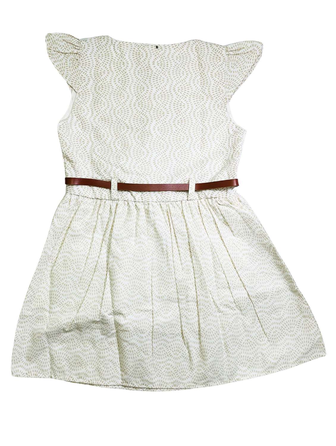 girls peter pan neck printed fit & flare dress - 21496709 - Standard Image - 2