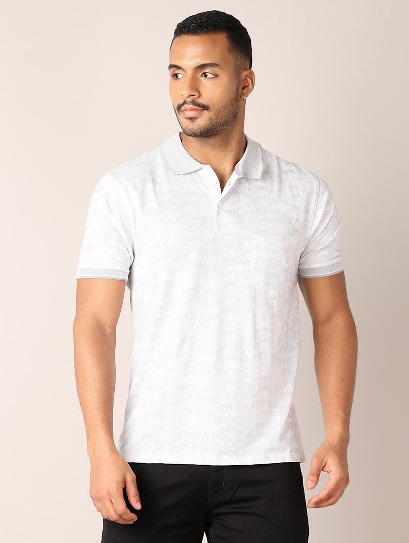 men short sleeve printed polo t-shirt - 21496783 -  Zoom Image - 0