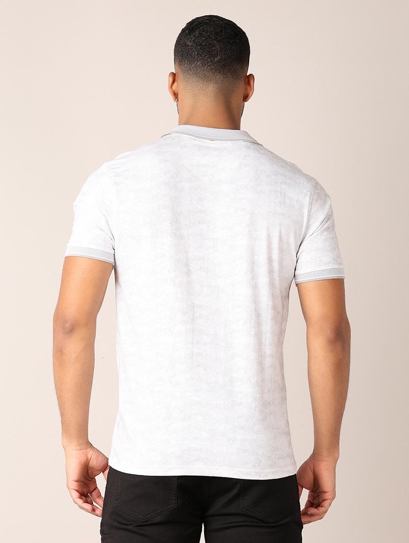 men short sleeve printed polo t-shirt - 21496783 - Standard Image - 2