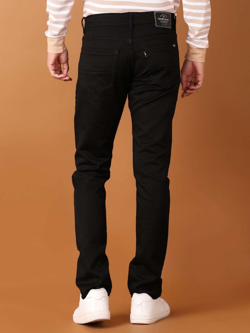 men solid slim fit jeans - 21496970 -  Standard Image - 2