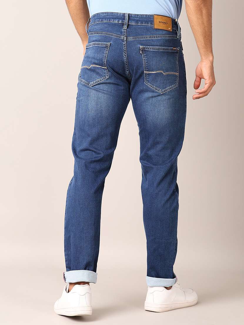 men solid straight fit jeans - 21496971 - Standard Image - 2