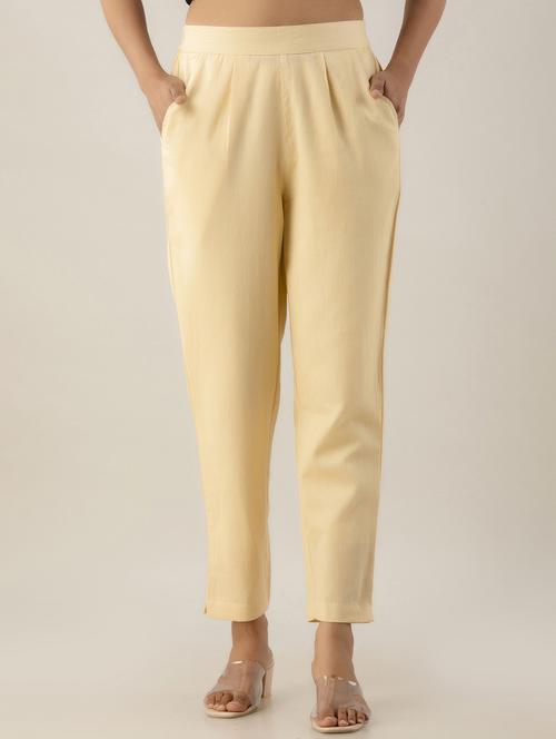 women mid-rise solid cigarette pant - 21497012 - Standard Image - 0