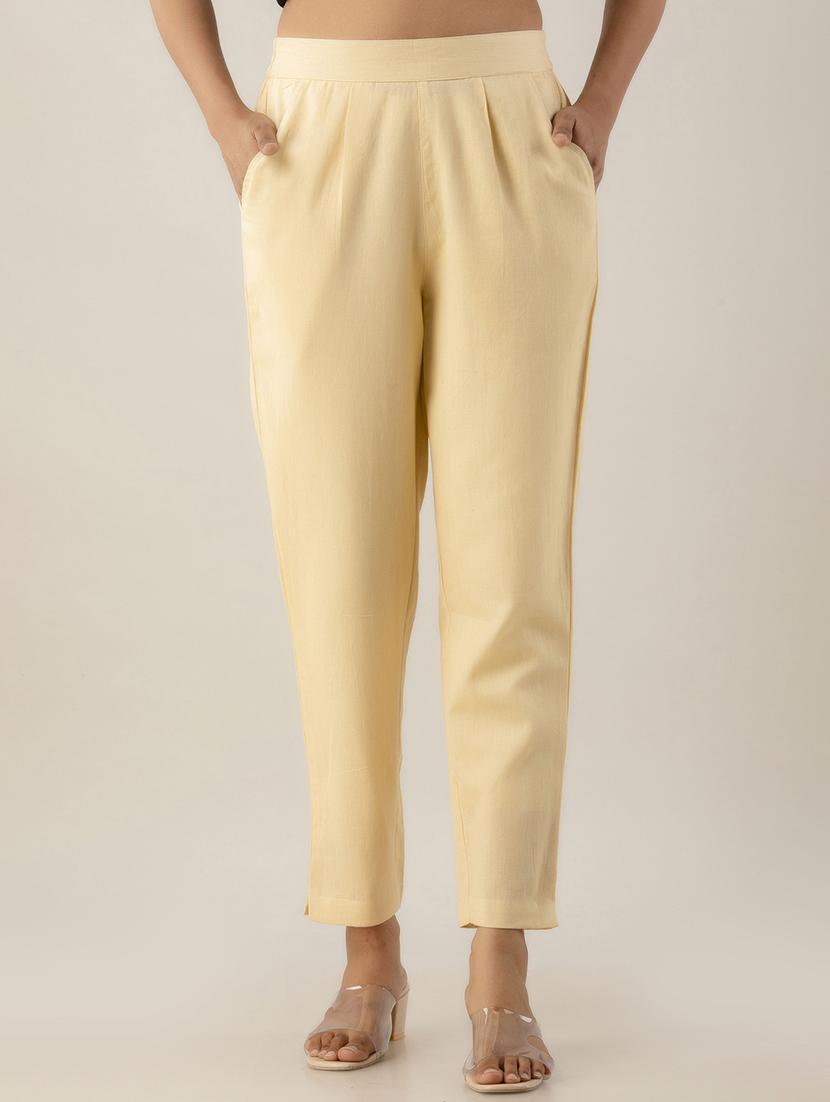 women mid-rise solid cigarette pant - 21497012 - Zoom Image - 0