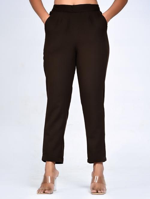 women mid-rise solid cigarette pant - 21497014 -  Standard Image - 0