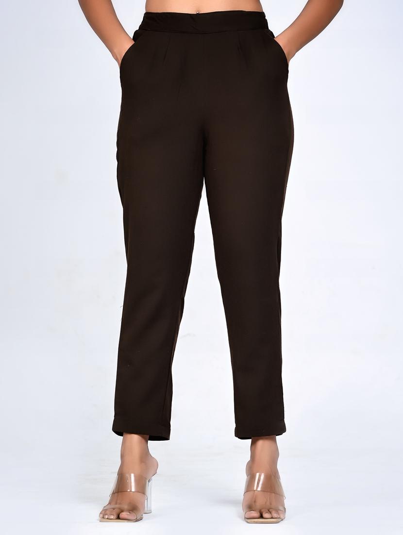women mid-rise solid cigarette pant - 21497014 -  Zoom Image - 0