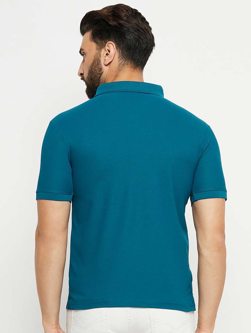 men polo neck plain t-shirt - 21497059 -  Standard Image - 2
