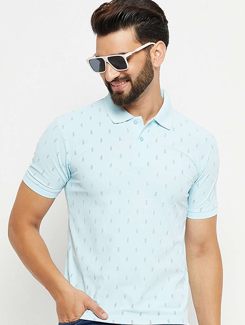 men polo neck plain t-shirt - 21497062 -  Standard Image - 2