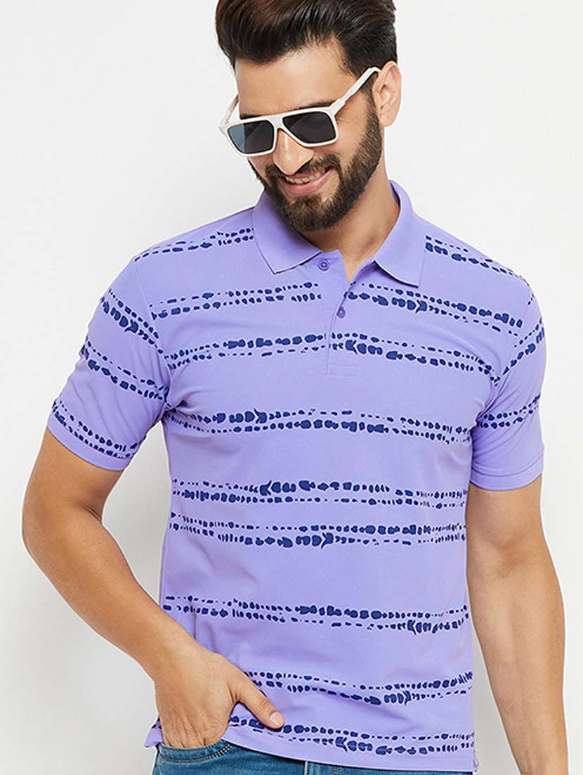 men polo neck printed t-shirt - 21497075 -  Standard Image - 2