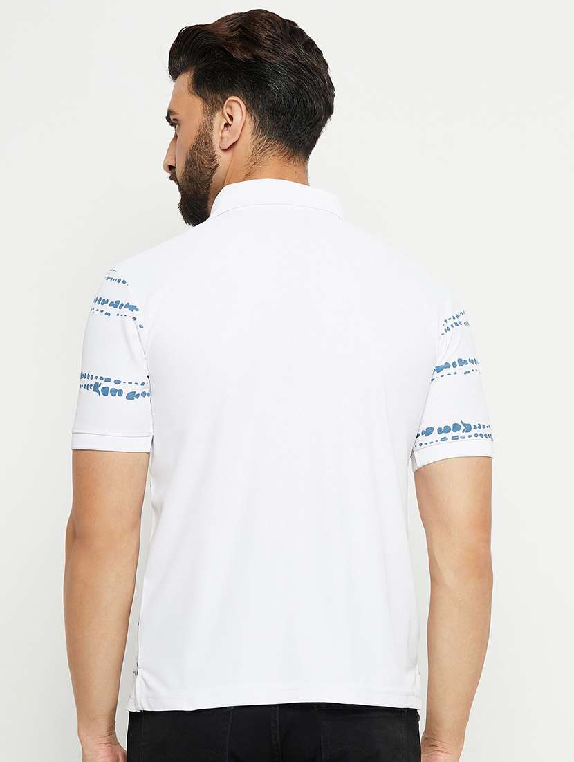 men polo neck printed t-shirt - 21497082 -  Standard Image - 2