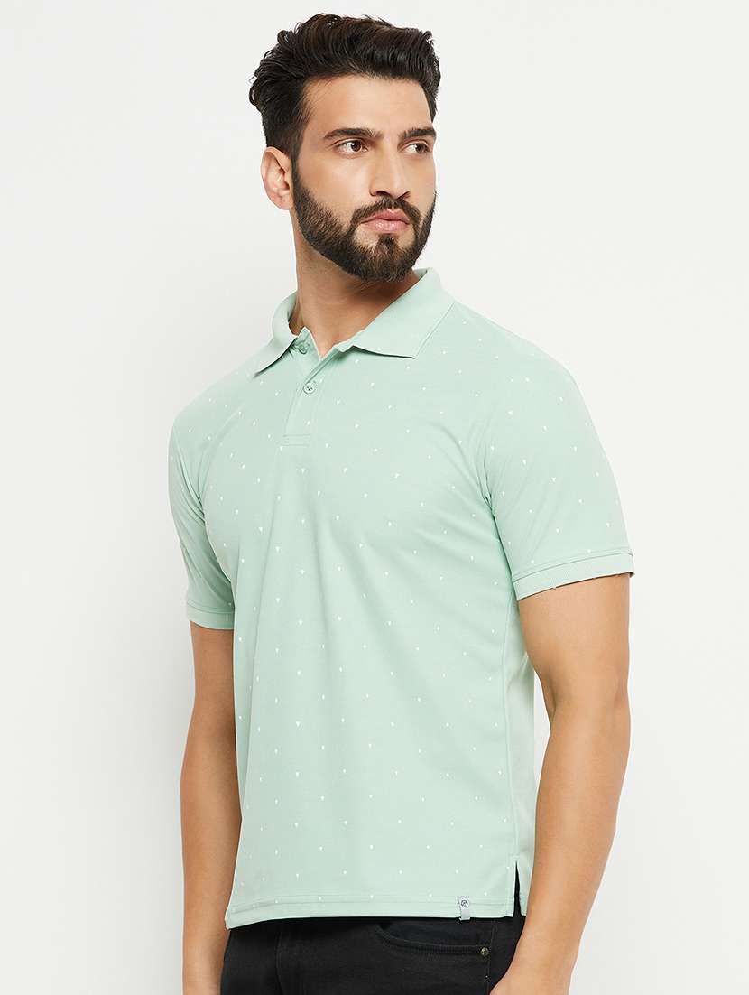 men polo neck plain t-shirt