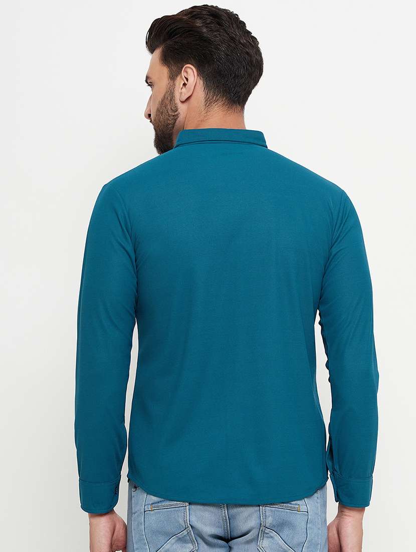 men solid long sleeve casual shirt - 21497095 -  Standard Image - 2