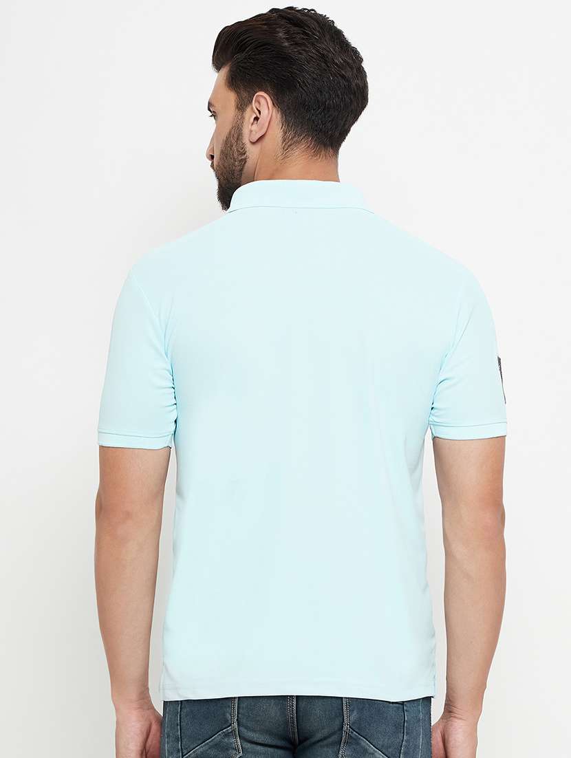 men solid short sleeve polo t-shirt - 21497104 -  Standard Image - 2