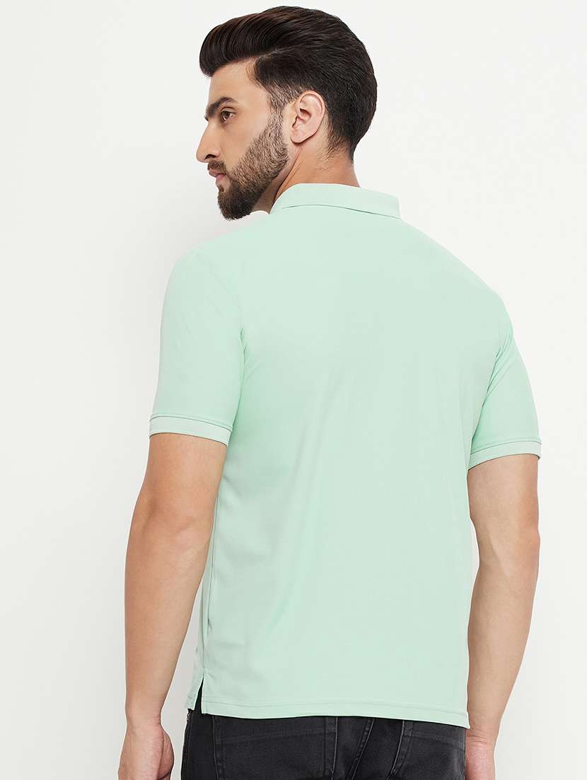 men solid short sleeve polo t-shirt - 21497106 -  Standard Image - 2